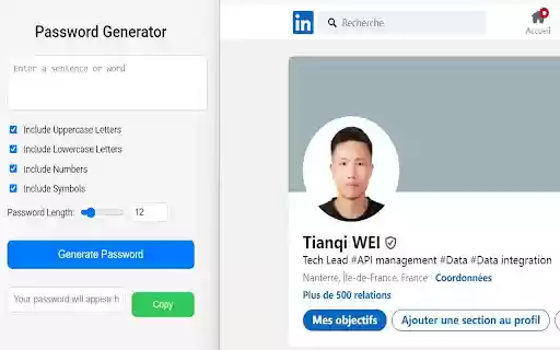 Memorable Password Generator  from Chrome web store to be run with OffiDocs Chromium online