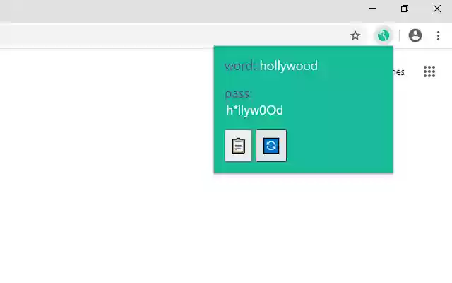 Memorable Passwords  from Chrome web store to be run with OffiDocs Chromium online