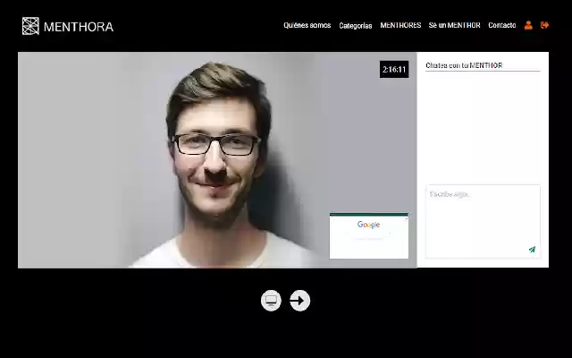 Menthora Screen Sharing  from Chrome web store to be run with OffiDocs Chromium online