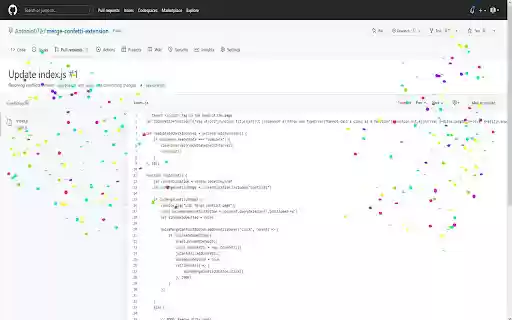Merge Confetti  from Chrome web store to be run with OffiDocs Chromium online