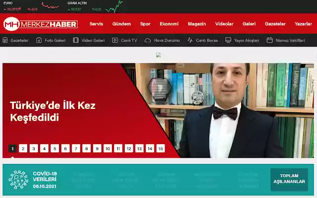 Merkez Haber  from Chrome web store to be run with OffiDocs Chromium online