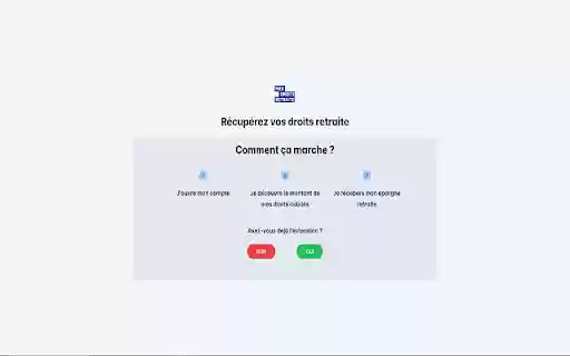 Mes droits retraite  from Chrome web store to be run with OffiDocs Chromium online