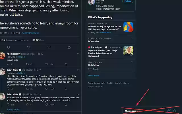 Messages Begone from Chrome web store to be run with OffiDocs Chromium online Messages Begone from Chrome web store to be run with OffiDocs Chromium online