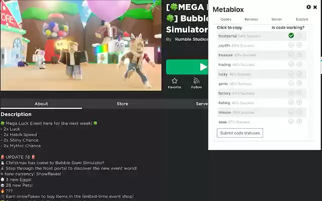 ক্রোম ওয়েব স্টোর থেকে Metablox OffiDocs Chromium-এর সাথে অনলাইনে চালানো হবে