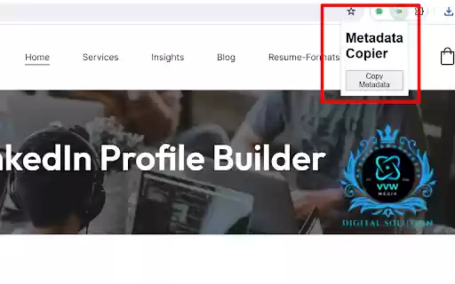 Metadata Copier from Chrome web store to be run with OffiDocs Chromium online Metadata Copier from Chrome web store to be run with OffiDocs Chromium online