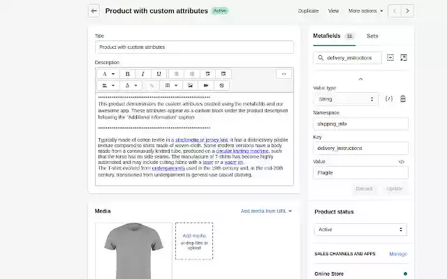 Metafields Guru  from Chrome web store to be run with OffiDocs Chromium online