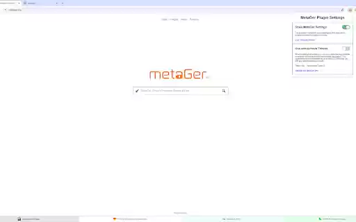 MetaGer Search  from Chrome web store to be run with OffiDocs Chromium online