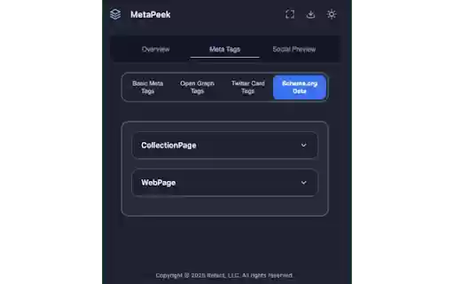 MetaPeek  from Chrome web store to be run with OffiDocs Chromium online