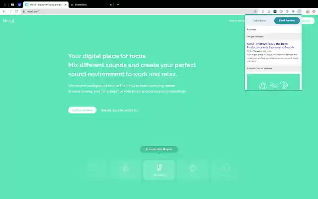 Meta Scan  from Chrome web store to be run with OffiDocs Chromium online