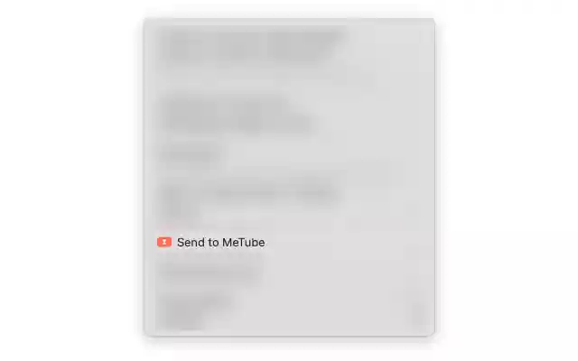 MeTube Downloader  from Chrome web store to be run with OffiDocs Chromium online