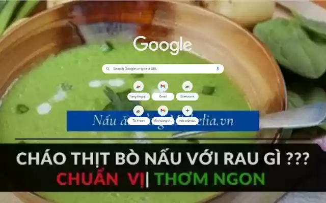 Michelia Cháo thịt bò nấu với rau gì  from Chrome web store to be run with OffiDocs Chromium online