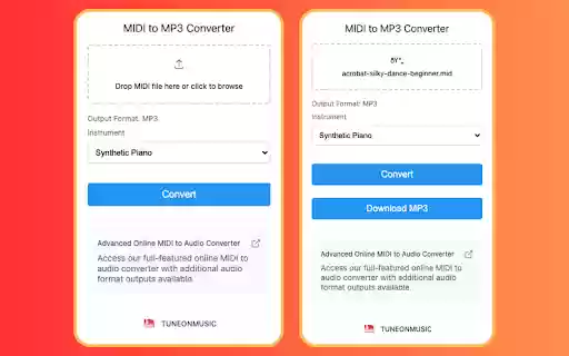 MIDI to MP3 Converter from Chrome web store to be run with OffiDocs Chromium online MIDI to MP3 Converter from Chrome web store to be run with OffiDocs Chromium online