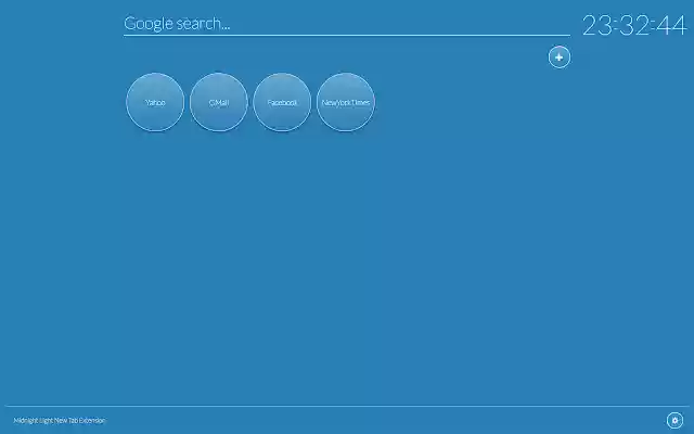 Midnight Light New Tab  from Chrome web store to be run with OffiDocs Chromium online