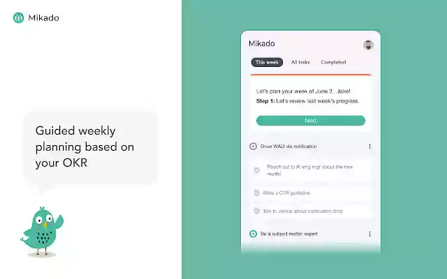 Mikado Drive OKR with smart todos  from Chrome web store to be run with OffiDocs Chromium online