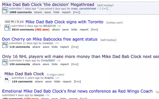Mike Dad Bab Clock  from Chrome web store to be run with OffiDocs Chromium online