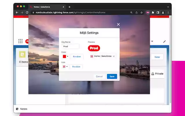 Miljo  from Chrome web store to be run with OffiDocs Chromium online