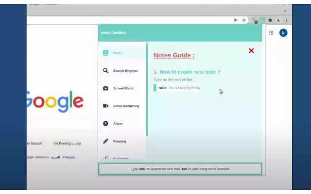 Mima Omnibox  from Chrome web store to be run with OffiDocs Chromium online