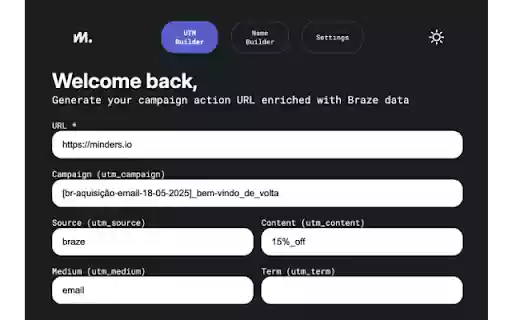 Minders Extension  from Chrome web store to be run with OffiDocs Chromium online