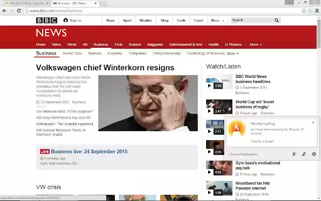 Mindful Surfing  from Chrome web store to be run with OffiDocs Chromium online