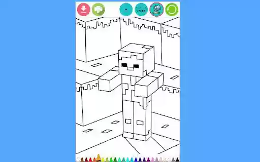Minecraft Coloring Book 789  from Chrome web store to be run with OffiDocs Chromium online