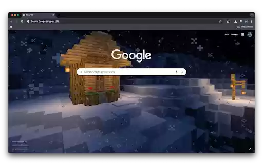 Minecraft Snowy Cabin – Cozy Pixel Winter  from Chrome web store to be run with OffiDocs Chromium online