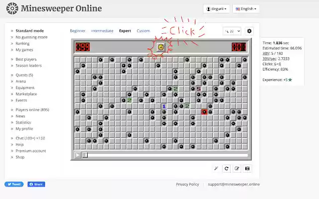 Mine Setter  from Chrome web store to be run with OffiDocs Chromium online