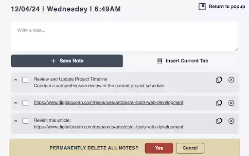 Minimalist To Do List, Clipboard and Notepad  from Chrome web store to be run with OffiDocs Chromium online