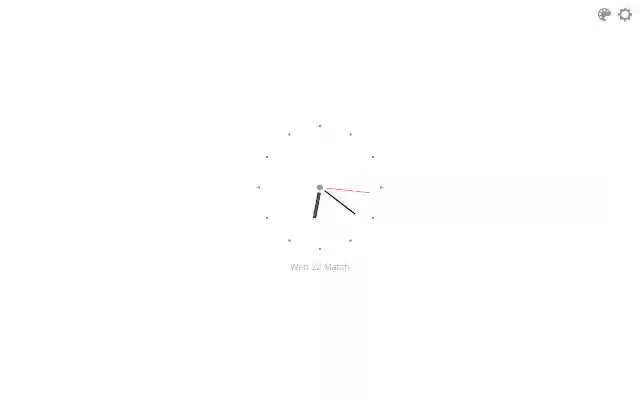 Minimal New Tab Clock  from Chrome web store to be run with OffiDocs Chromium online