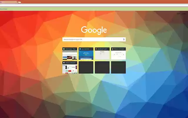 Minimal Rainbow Geometric Theme  from Chrome web store to be run with OffiDocs Chromium online