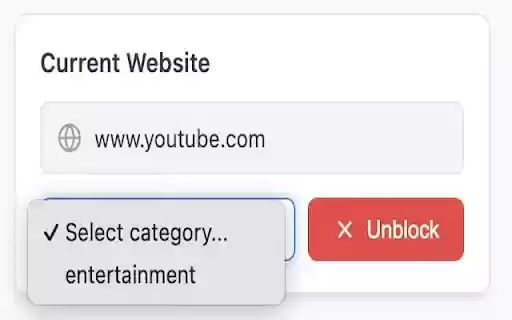 Minimal Site Blocker  from Chrome web store to be run with OffiDocs Chromium online