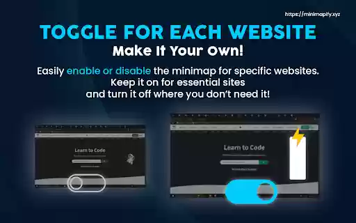 Minimapify Smart Scrolling for Seamless Browsing  from Chrome web store to be run with OffiDocs Chromium online