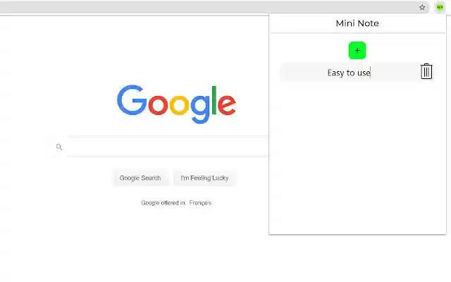 Mini Note  from Chrome web store to be run with OffiDocs Chromium online