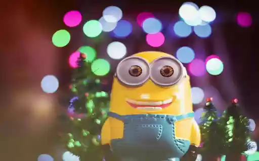 Minion laughs happily  from Chrome web store to be run with OffiDocs Chromium online