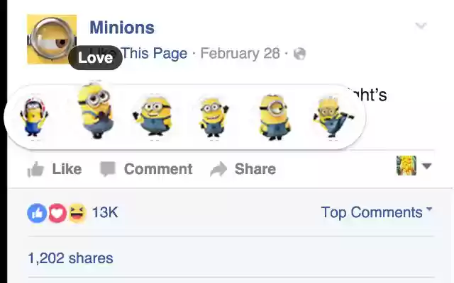 Minion Reactions  from Chrome web store to be run with OffiDocs Chromium online