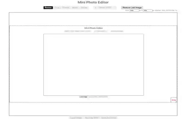 Mini Photo Editor  from Chrome web store to be run with OffiDocs Chromium online