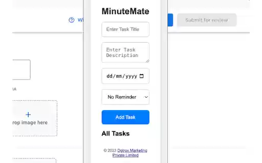 MinuteMate  from Chrome web store to be run with OffiDocs Chromium online