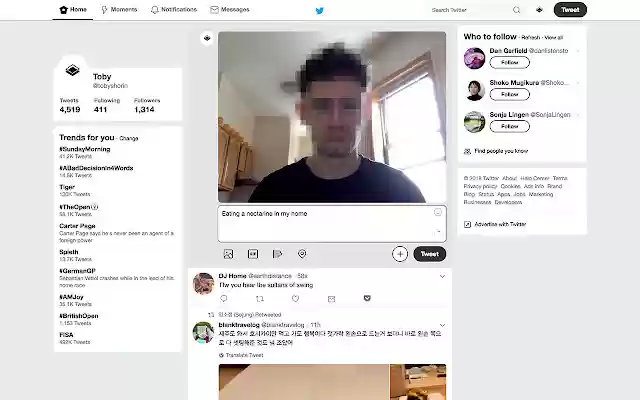 Mirror for Twitter  from Chrome web store to be run with OffiDocs Chromium online