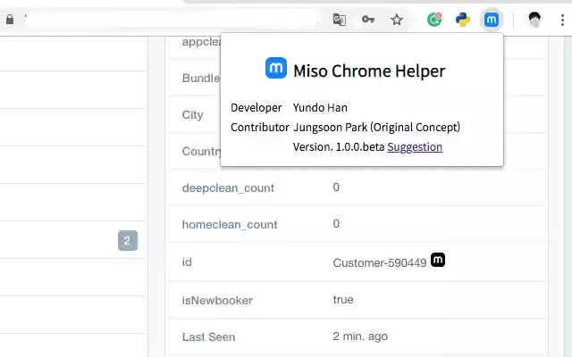 Miso Chrome Helper from Chrome web store to be run with OffiDocs Chromium online Miso Chrome Helper from Chrome web store to be run with OffiDocs Chromium online