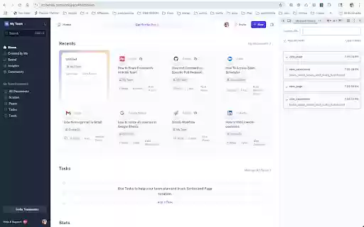 Mixpanel Event List Extension  from Chrome web store to be run with OffiDocs Chromium online
