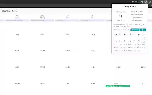 Âm lịch Google Calendar from Chrome web store to be run with OffiDocs Chromium online Âm lịch Google Calendar from Chrome web store to be run with OffiDocs Chromium online