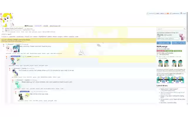 Tema Surpriză MLPLounge din magazinul web Chrome va fi rulată cu OffiDocs Chromium online
