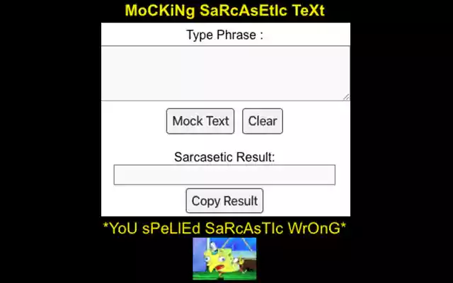 MoCKiNg SaRcAsEtIc TeXt from Chrome web store to be run with OffiDocs Chromium online MoCKiNg SaRcAsEtIc TeXt from Chrome web store to be run with OffiDocs Chromium online
