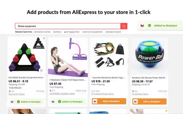 Modalyst AliExpress Dropshipping Partner  from Chrome web store to be run with OffiDocs Chromium online