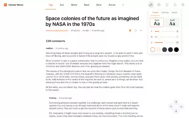 Modern for Hacker News from Chrome web store to be run with OffiDocs Chromium online Modern for Hacker News from Chrome web store to be run with OffiDocs Chromium online