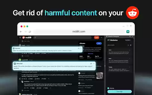 Modestus Safeguard  from Chrome web store to be run with OffiDocs Chromium online