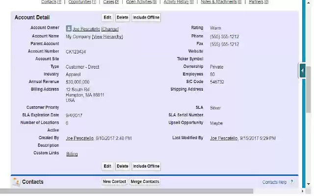 Modify Salesforce Appearance  from Chrome web store to be run with OffiDocs Chromium online