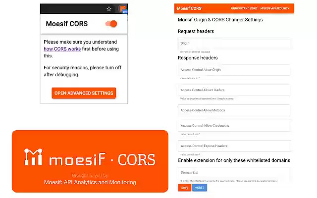 Moesif Origin CORS Changer daripada kedai web Chrome untuk dijalankan dengan OffiDocs Chromium dalam talian