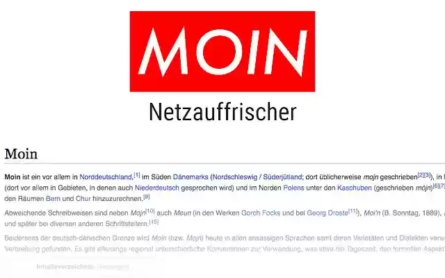 MOIN  from Chrome web store to be run with OffiDocs Chromium online