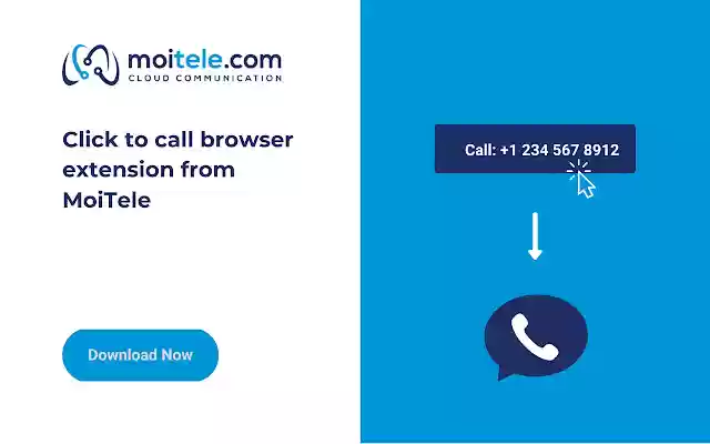 Moitele Click To Dial  from Chrome web store to be run with OffiDocs Chromium online