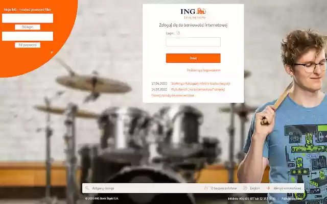 Moje ING masked password filler  from Chrome web store to be run with OffiDocs Chromium online
